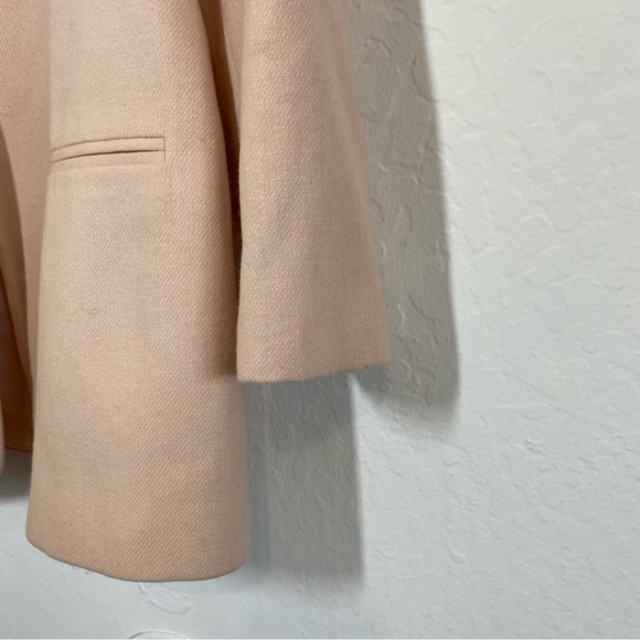 Sag Harbor Vintage Women’s 10 Pink Wool One Button V Neck Blazer Jacket - Picture 7 of 10